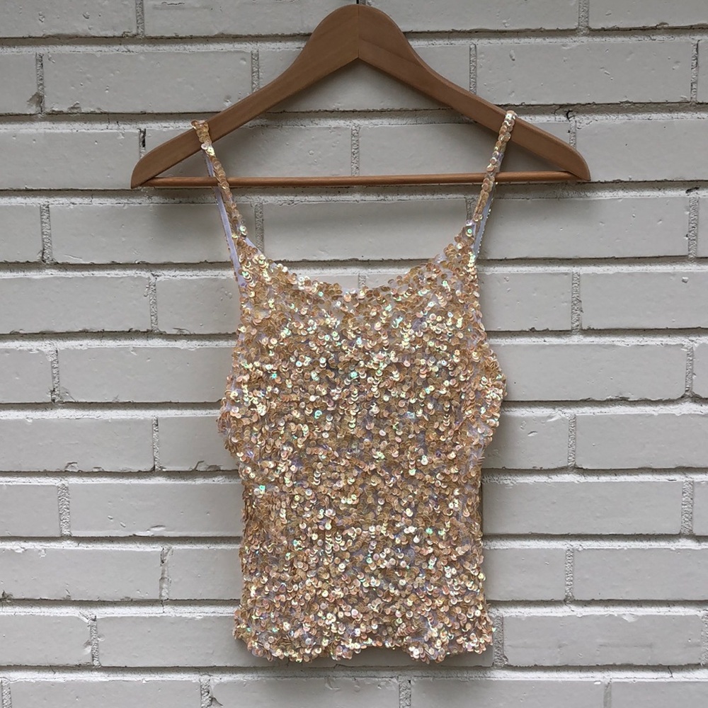 vintage sequined top